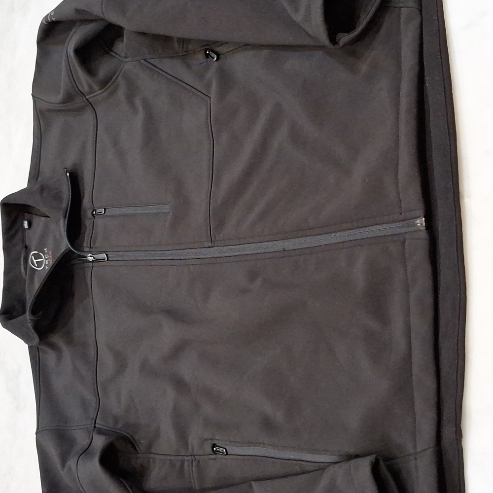 Tumi Tech Jacket Large Black Softshell Bomber Lig… - image 3